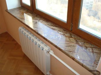 Заказать подоконник из мрамора
